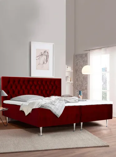 home affaire, Home affaire Boxspringbett "Exclusive" inkl. Topper, 3 Breiten, 3 Härtegrad-Ausführungen