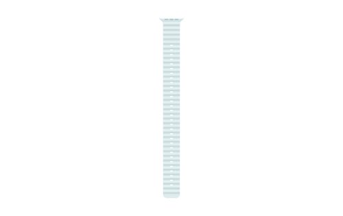 Apple 49mm Ice Blue Ocean Band Extension Natural Titanium Finish