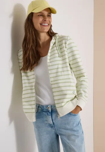cecil, Langarm Jacke mit Kapuze und Struktur