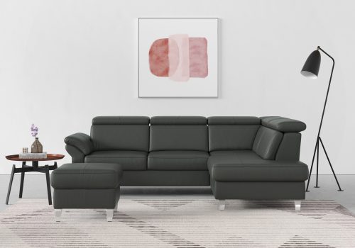 SIT&MORE, sit&more Ecksofa, inklusive Kopfteilverstellung und Federkern