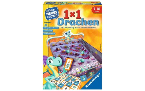 Ravensburger 24976 - 1x1 Drachen - Lernspiel für Kinder, Rechenspiel für Kinder von 7-10 Jahren, für 2-4 Spieler, Zahlenraum 1-100, kleines Einmaleins