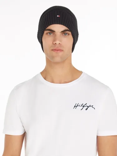 Tommy Hilfiger, Tommy Hilfiger - Beanie, für Herren, Black, Größe Onesize