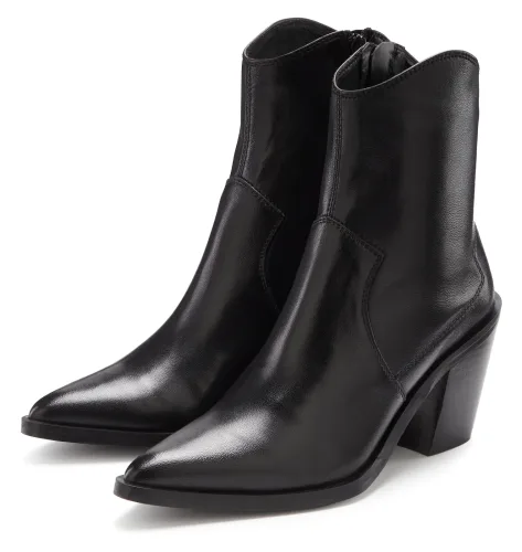 French Connection, French Connection Stiefelette "Cowboy Boots, Western Boots, Boots, Stiefel, Lederstiefelette" Ankle Boots, Cowboy Stiefelette, Western Stiefelette aus Leder