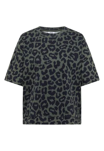 cecil, T-Shirt mit Rundhals und Leo-Muster