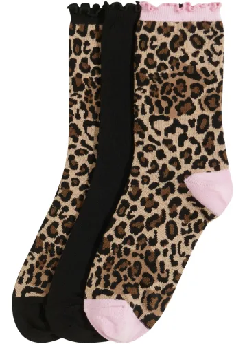 bonprix, bonprix Socken mit Rüschen-Design, aus Baumwolle