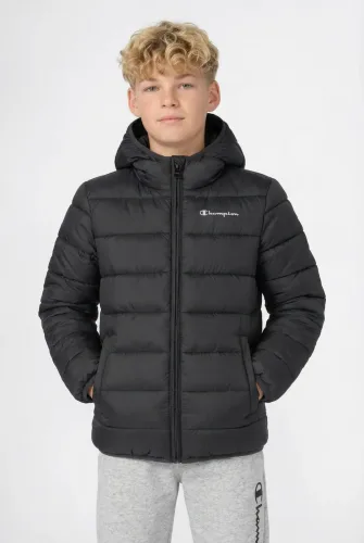 Champion, Champion Gesteppte Jacke - Black L Kids