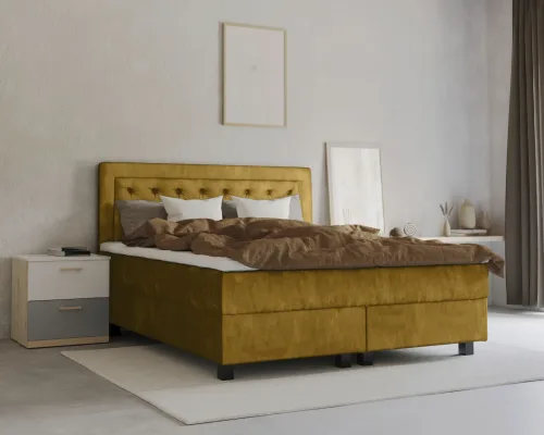 home affaire, Home affaire Boxspringbett "Jeanne" inkl. Topper mit Taschen-Federkernmatratze