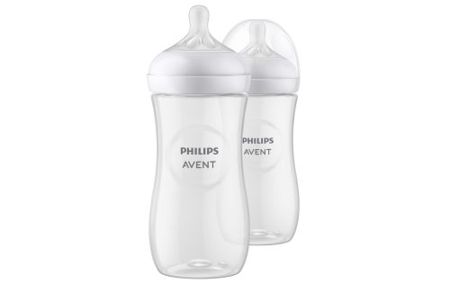 PHILIPS AVENT, 2er-Pack Babyflasche Natural Response, 330ml, ab 3M