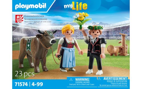 PLAYMOBIL, 71574 Siegerehrung Schwingerkönig Multicolor