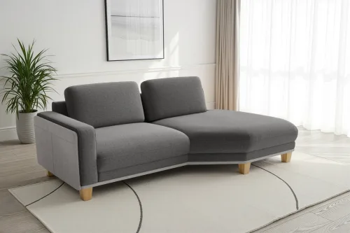 Sit & More, sit&more Ecksofa "Concept" Modernes Sofa in drei Fussfarben zur Auswahl