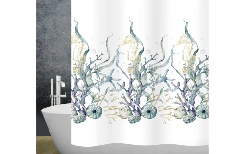 Diaqua, Diaqua - Duschvorhang Textil Marina, 125-220CM