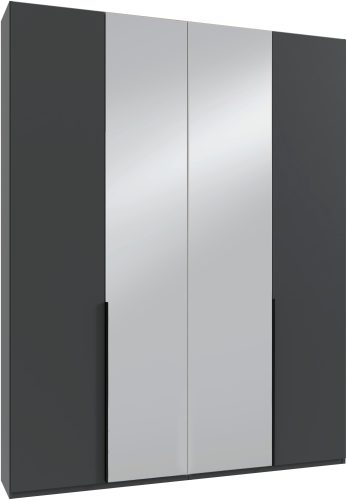 Wimex Kleiderschrank »Mugano,in 8 Breiten,3 Höhen,2 Tiefen, viele Farben, Made in Germany«, (in Basic oder Premium Ausstattung mit 2 weiteren Einlegeböden), mit langen oder kurzen Griffen aus Metall, mit oder ohne Spiegel