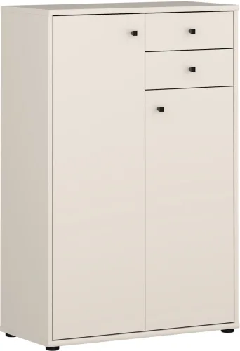 CONFORAMA, Kommode TEMPRA 2 2 Türen 2 Schubladen 34.8x73.7x111.1cm sand dekor