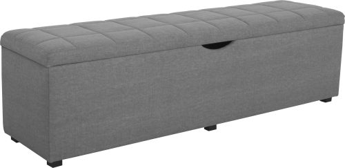 PLACES OF STYLE, Places of Style Hockerbank »Checked«, mit Stauraum, Breite 120 cm und 160 cm, auch als Garderobenbank oder Bettbank geeignet