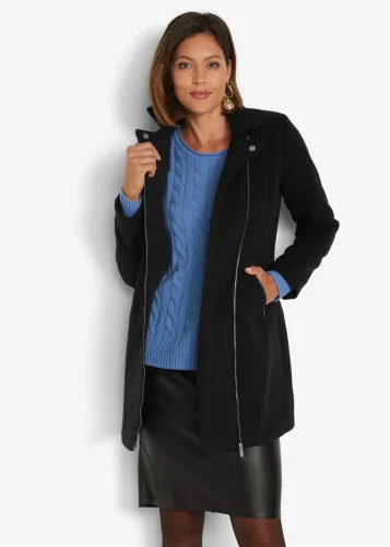 bonprix, bonprix Blazermantelschwarz 48Damen