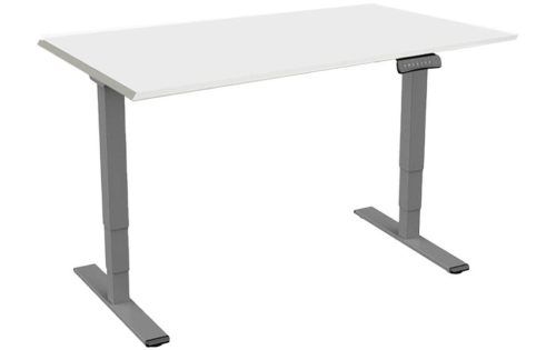 Contini, Contini höhenverstellbarer Bürotisch 2.0x0.9m Grau