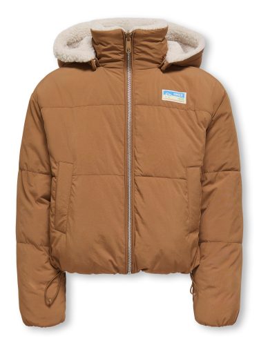 KIDS ONLY Steppjacke »KOGMARIA REVERSIBLE PUFFER JACKET OTW«, mit Kapuze, als Plüschjacke oder Steppjacke tragbar