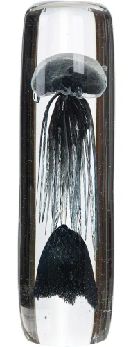 Gilde, Gilde Figur Qualle Glas Schwarz H: 31 cm  | Schubiger Möbel