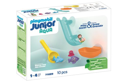 PLAYMOBIL, 71689 Junior Aqua: Fangspaß mit Meerestierchen, Konstruktionsspielzeug