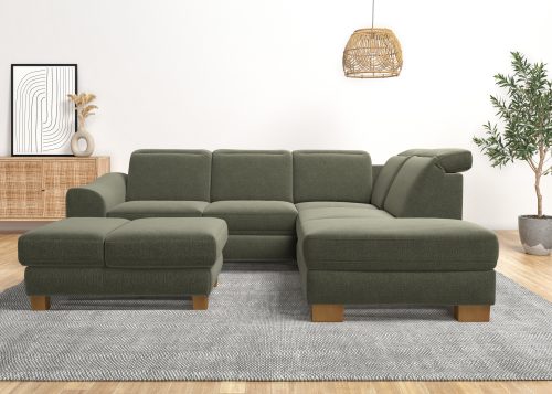 HOME AFFAIRE, Home affaire Ecksofa »Dundee«, wahlweise mit Kopfteilverstellung und zusätzlich mit Bettfunktion