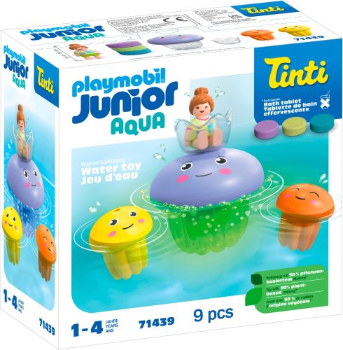 71439 Junior Aqua & Tinti: Bunte Quallenfamilie, Konstruktionsspielzeug