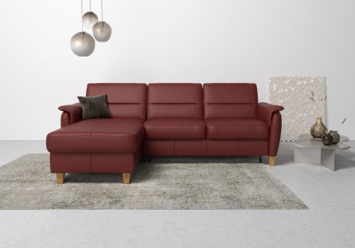 HOME AFFAIRE, Home affaire Ecksofa »Palmera«, Federkern, wahlweise mit Bettfunktion und mit/ohne Bettkasten
