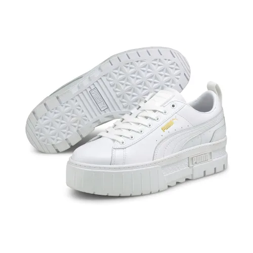 Puma, Puma Mayze Plateau Sneaker - Weiss EU36 Damen