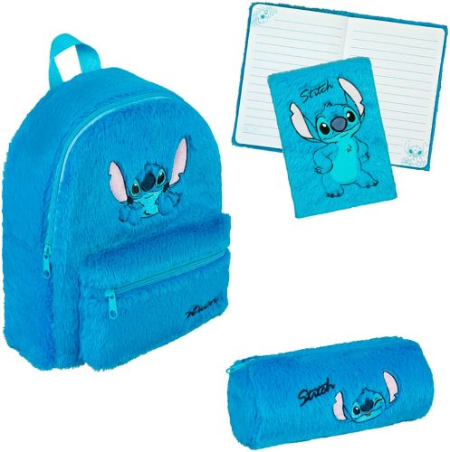 UNDERCOVER Kinderrucksack »Lilo & Stitch Plüsch« Rucksack + Plüsch Schlamperetui + Plüsch Notizbuch A5