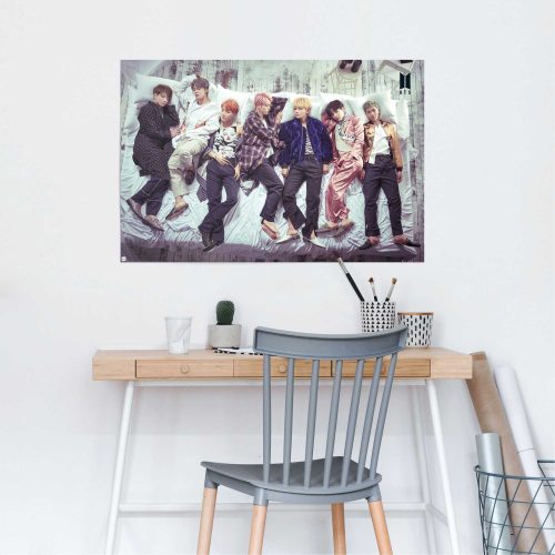 Reinders!, Reinders! Poster »Poster BTS Bett - Band - Bangtan Boys«, Orchester & Bands, (1 St.)