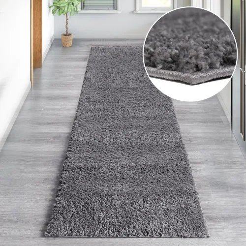Goodproduct, GOODproduct Hochflor-Teppich "Viva Shaggy, in Standard- und Premium-Qualität, 30 mm oder 45 mm Höhe" rechteckig 45 mm Höhe Uni Farben, einfarbig, weich, kuschelig, Läufer, Kundenliebling