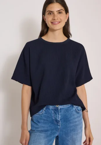 cecil, Dropped Shoulder Blusenshirt in Unifarbe