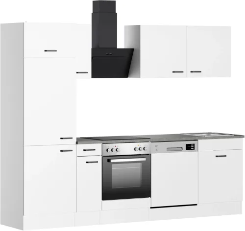 Optifit, OPTIFIT Küchenzeile "OPTImulti" Breite 270 cm, wahlweise mit E-Geräten