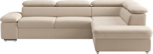Sit & More, sit&more Ecksofa "Valantine L-Form, B: 272 cm" mit Arm- & Kopfteilverstellung, optional mit Bettfunktion