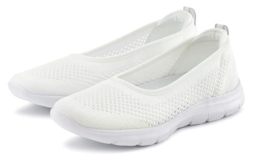 Lascana, LASCANA Sneaker Ballerinas "Halbschuh, Slip-On-Sneaker," zum Reinschlüpfen VEGAN