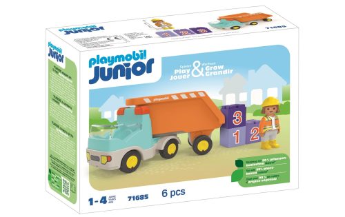 PLAYMOBIL, 71685 Junior: Kipplaster, Konstruktionsspielzeug