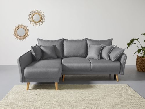 ANDAS, andas Ecksofa »Granbo«, incl. Bettfunktion und Bettkasten, Federkern-Polsterung, Seitentasche im Armteil