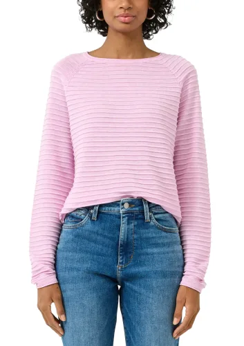 Qs, QS Strickpullover mit Strukturmuster