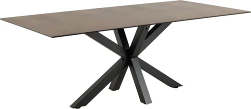 mutoni, mutoni - Esstisch Triple-X Keramik rostbraun 200x100, One Size
