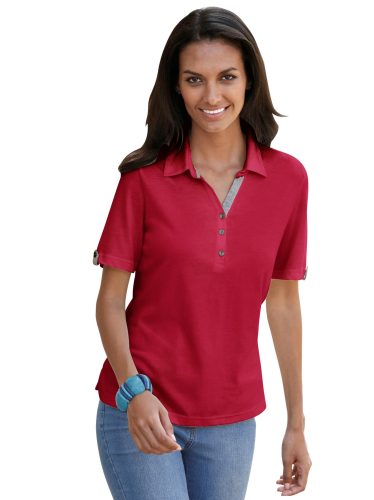 Poloshirt in rot von heine