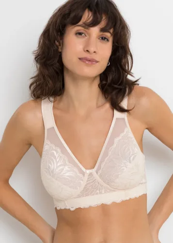 bonprix, bonprix Minimizer-BH ohne Bügel mit gepolsterten Trägernbeige 110Damen