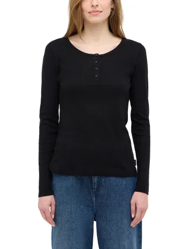 Mustang, MUSTANG Langarmshirt "Damen Style Hope"