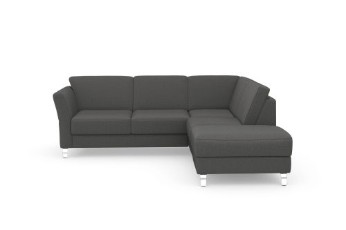 SIT&MORE, sit&more Ecksofa »Visby V«, Wahlweise mit Bettfunktion und Stauraum, frei im Raum stellbar, mit Federkern, auch erhältlich in dem besonders leicht mit Wasser zu reinigendem "Soft clean" Bezug
