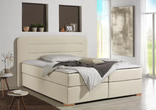 home affaire, Home affaire Boxspringbett "Manchester" 5 Breiten, 3 Ausführungen, 2 Härtegraden, Topper, Steppung