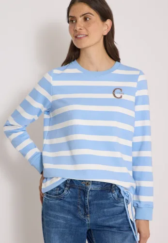 cecil, Sweatshirt mit Rundhals und Tunnelzug