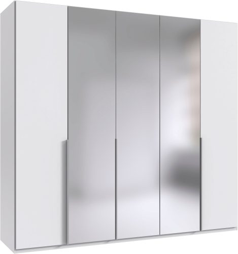 Wimex Kleiderschrank »Mugano,in 8 Breiten,3 Höhen,2 Tiefen, viele Farben, Made in Germany«, (in Basic oder Premium Ausstattung mit 2 weiteren Einlegeböden), mit langen oder kurzen Griffen aus Metall, mit oder ohne Spiegel