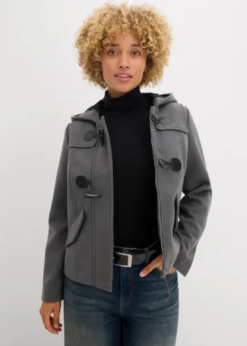 bonprix, bonprix Duffle-Jacke, Wollimitatgrau 36Damen