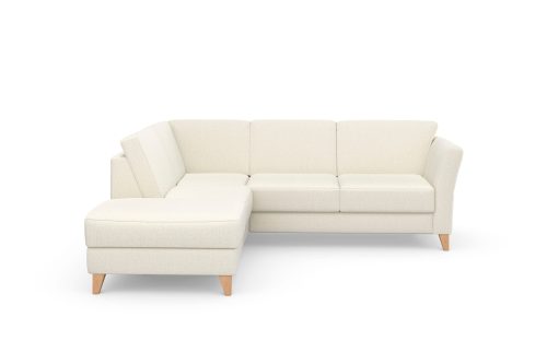 SIT&MORE, sit&more Ecksofa »Visby V«, Wahlweise mit Bettfunktion und Stauraum, frei im Raum stellbar, mit Federkern, auch erhältlich in dem besonders leicht mit Wasser zu reinigendem "Soft clean" Bezug