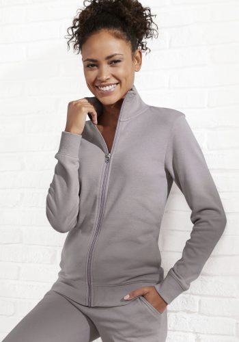 Bench. Sweatjacke, mit bestickten Stehkragen