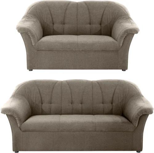 Domo Collection, DOMO collection Polstergarnitur "Pegnitz" Set, 3-Sitzer & 2-Sitzer-Set