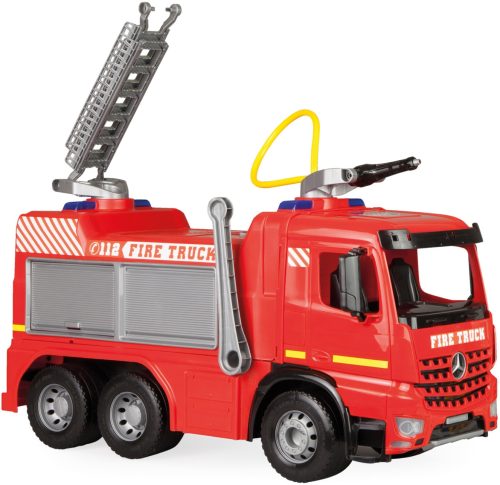 Simm, LENA® 02158EC - Giga Trucks, Aufsitz-Feuerwehr Arocs, Länge 66 cm